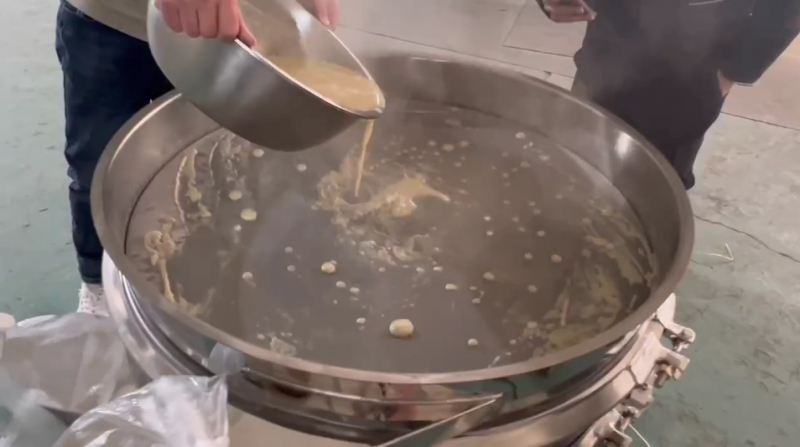 海藻豆?jié){進(jìn)行試機